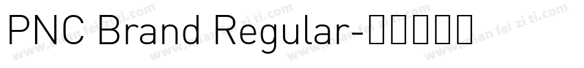 PNC Brand Regular字体转换